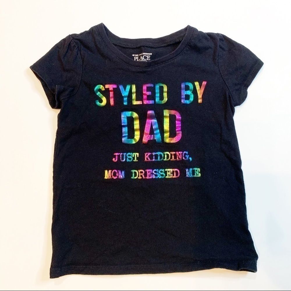 CHILDRENS PLACE Graphic Tee Styled by DAD Rainbow